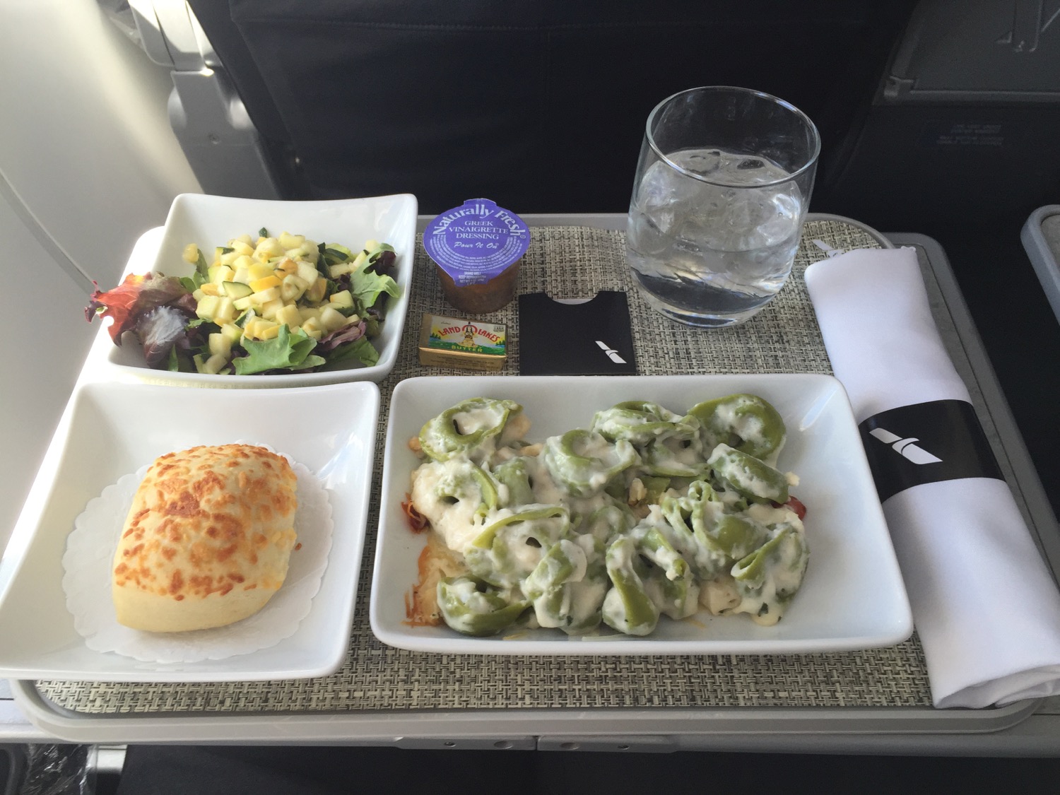 a tray of food on a table