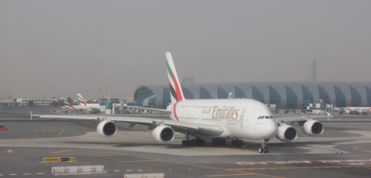 an airplane on the runway