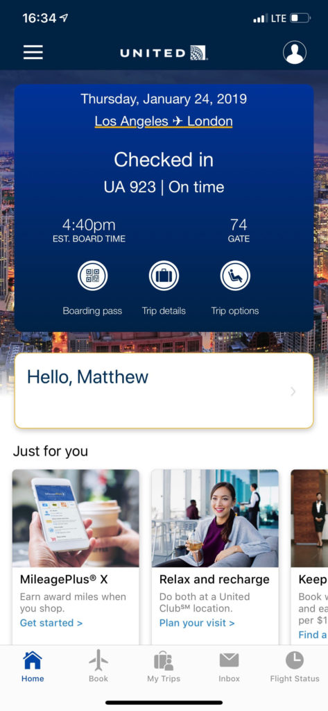 Testing Out The New United App - Live and Let's Fly