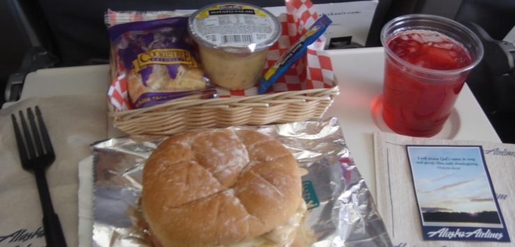 Alaska Airlines Economy Class Meals