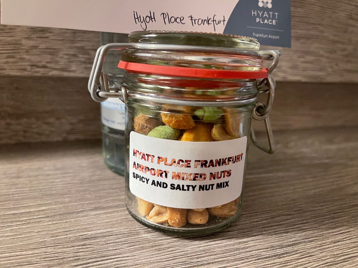 a jar of nuts and snacks