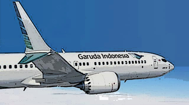 Garuda Indonesia 737 MAX Bluff