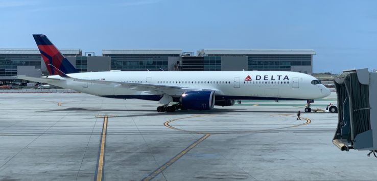 a large airplane on the tarmac