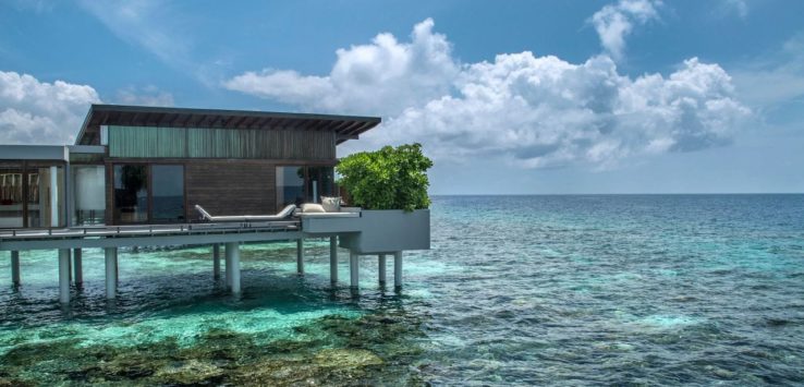 a house on stilts over water