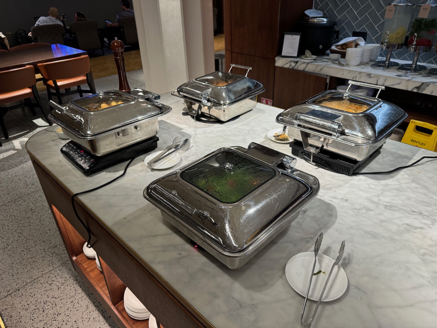 a group of food containers on a table