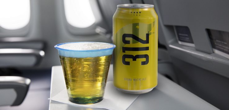 United Airlines Free Beer