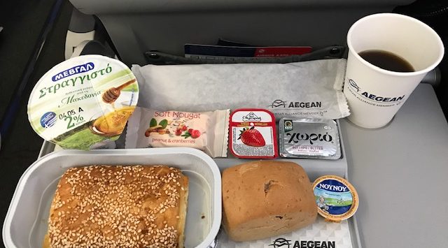 Aegean Airlines Breakfast