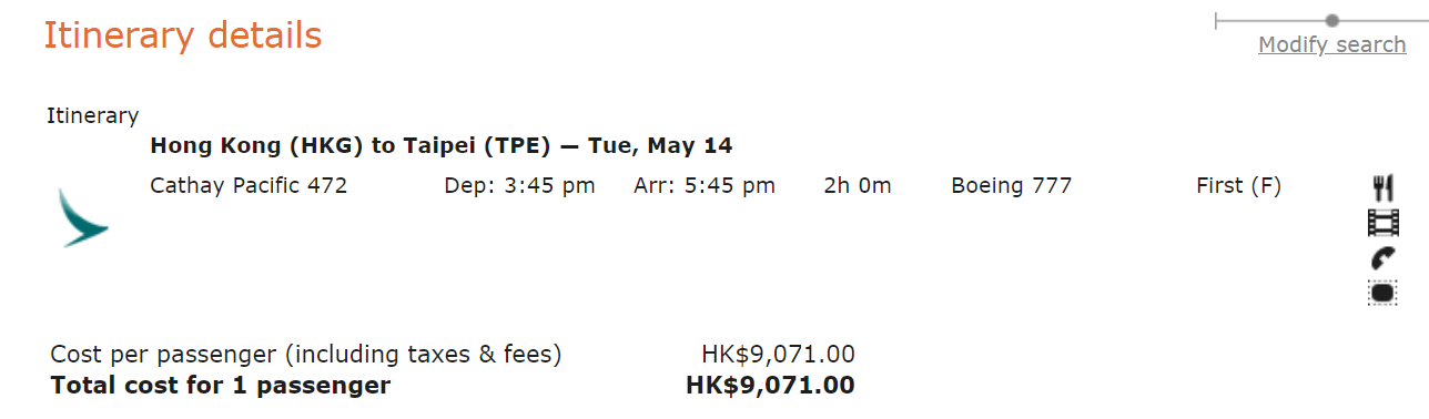 Book Cathay Pacific First Class For 14K Chase Points - Live And Let's Fly