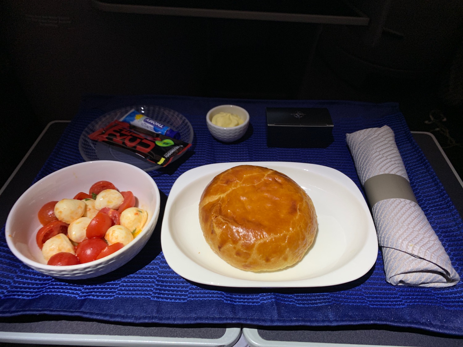 a plate of food on a table