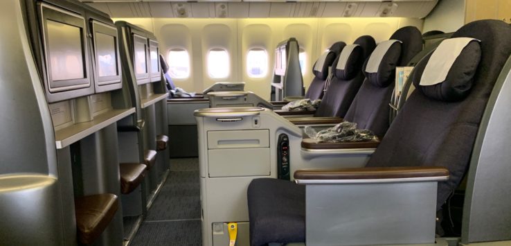 United Airlines Eight Across Business Class