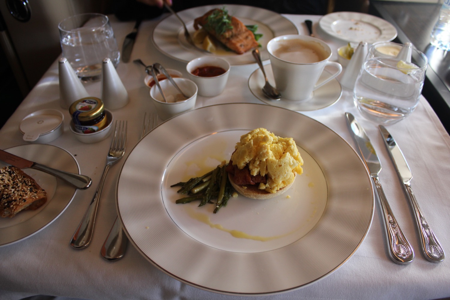 a plate of food on a table