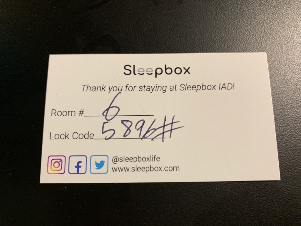 Review Sleepbox Lounge Washington Dulles (IAD) Live and Let's Fly