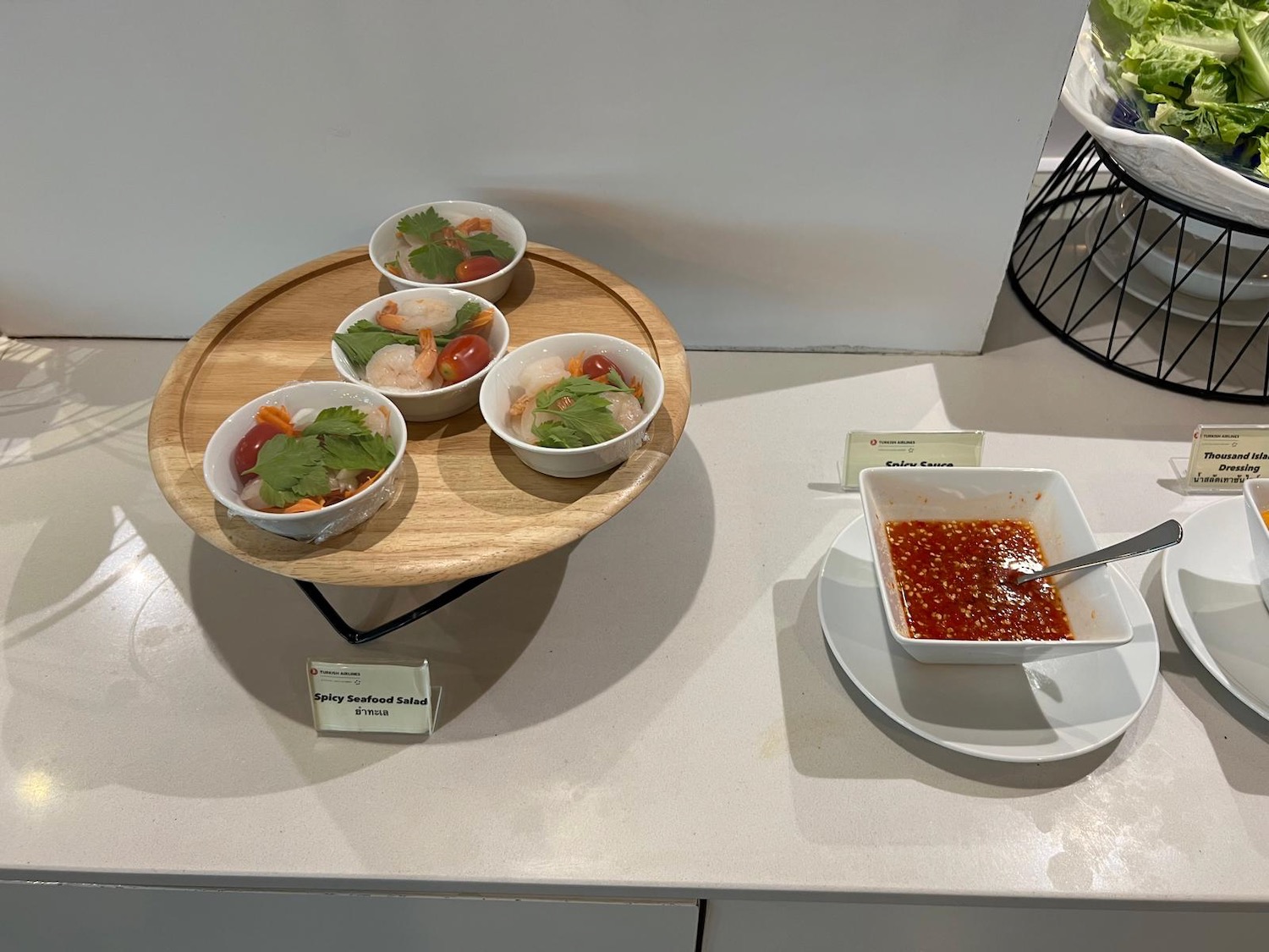 a tray of food on a table