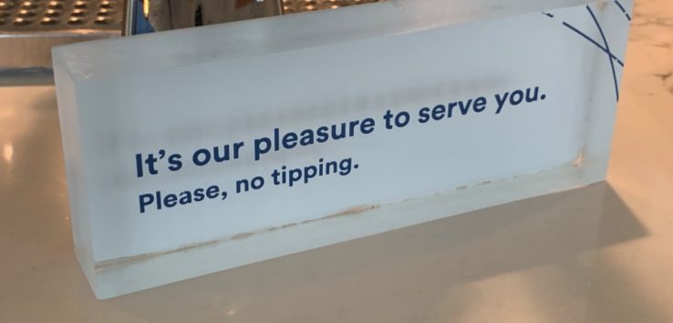 Alaska Airlines Lounge Tipping