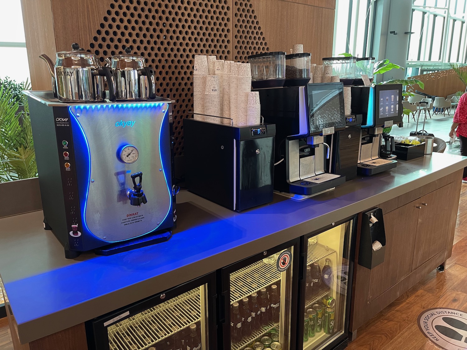 a coffee machine on a counter