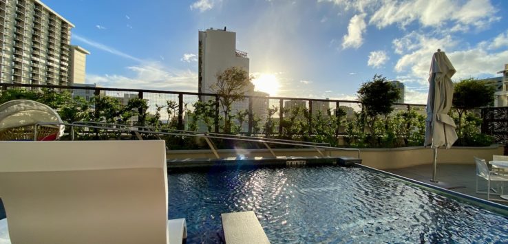 Hyatt Centric Waikiki pool and sea view