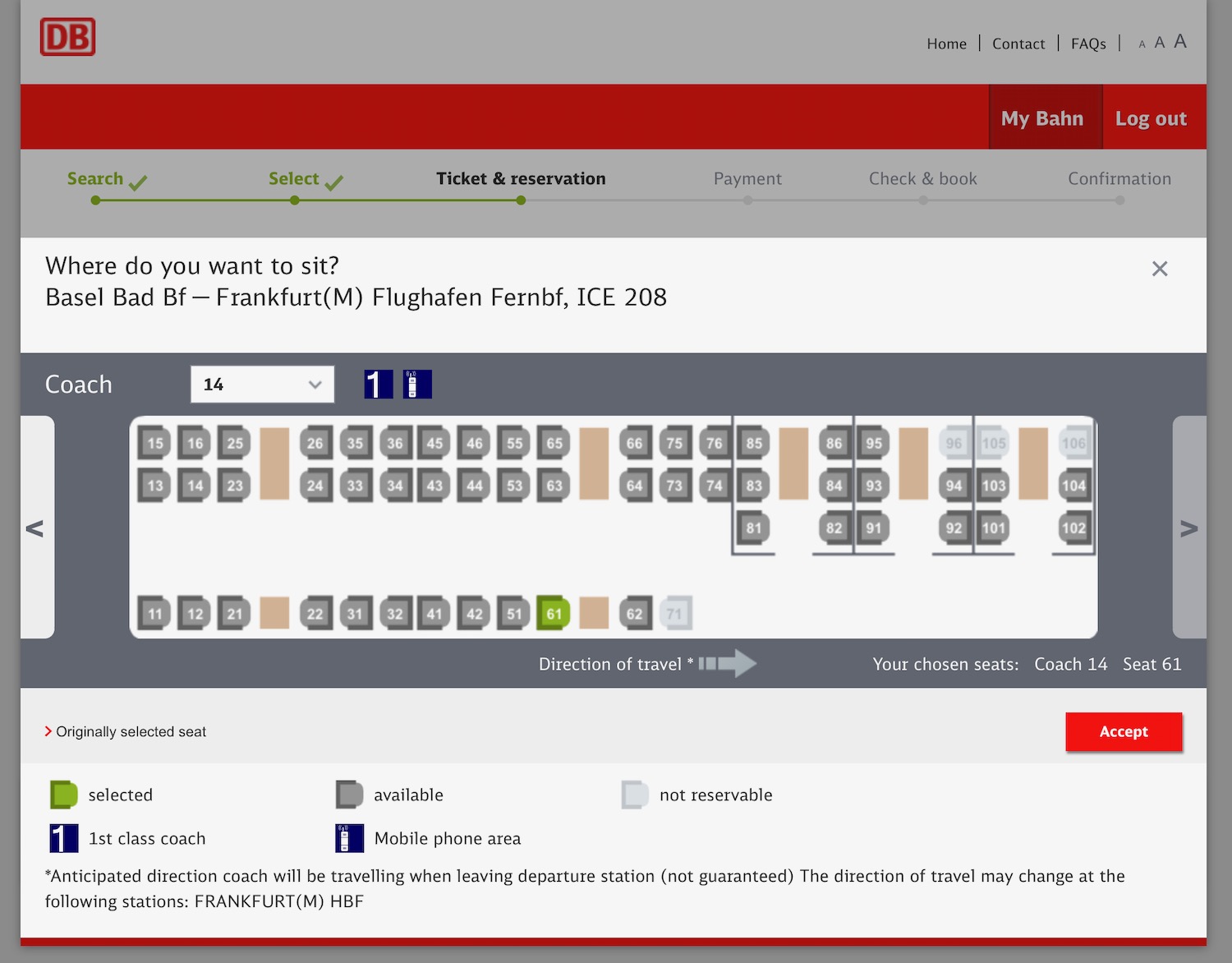 Train Review Deutsche Bahn Intercity Express (ICE) First