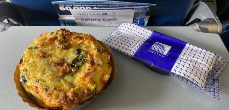 United Airlines Frittata