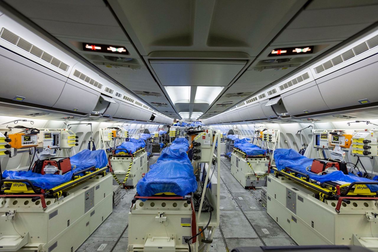 Flying hospital interior photo courtesy of Asia Med Evac