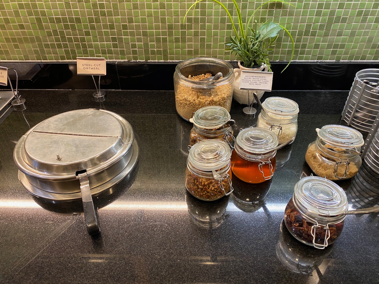 jars of food on a counter