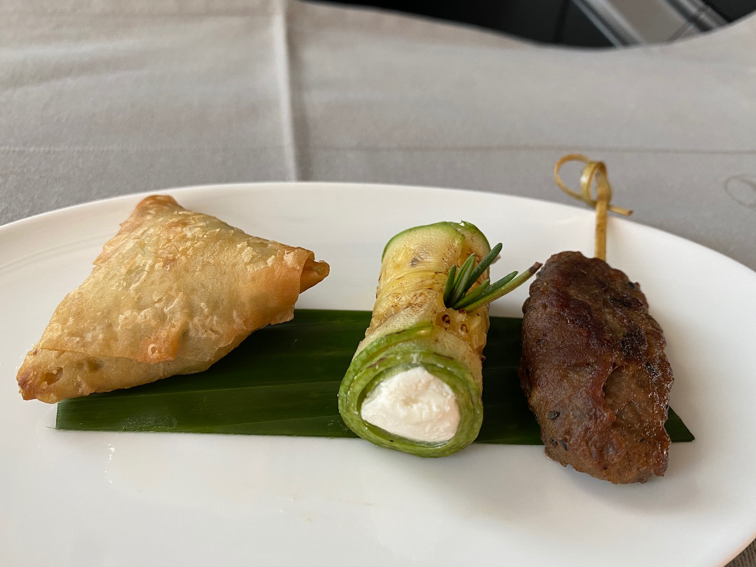 a plate of food on a table