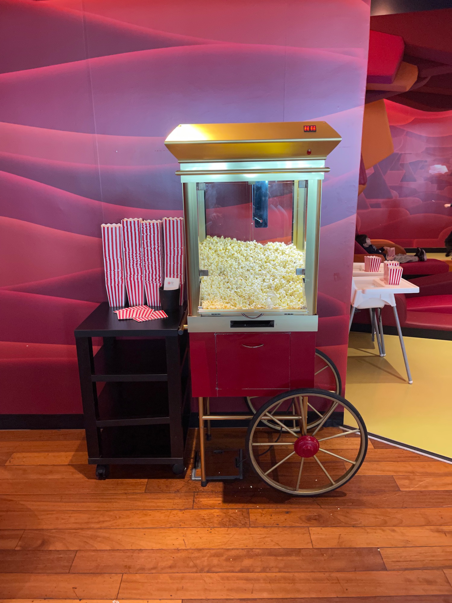 a machine with popcorn in it