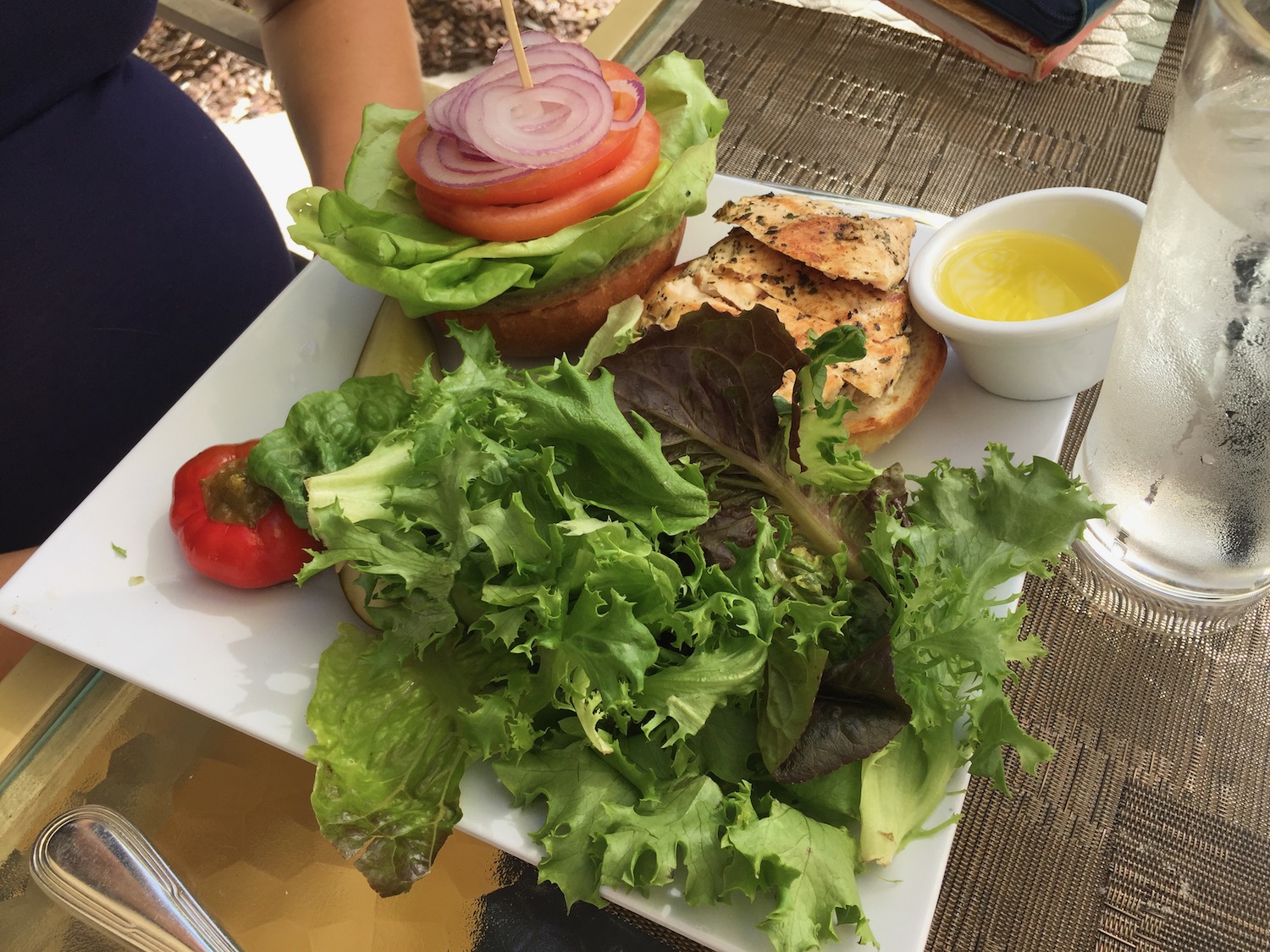 a plate of food on a table