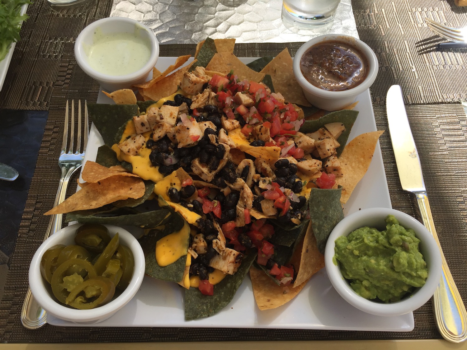 a plate of food on a table