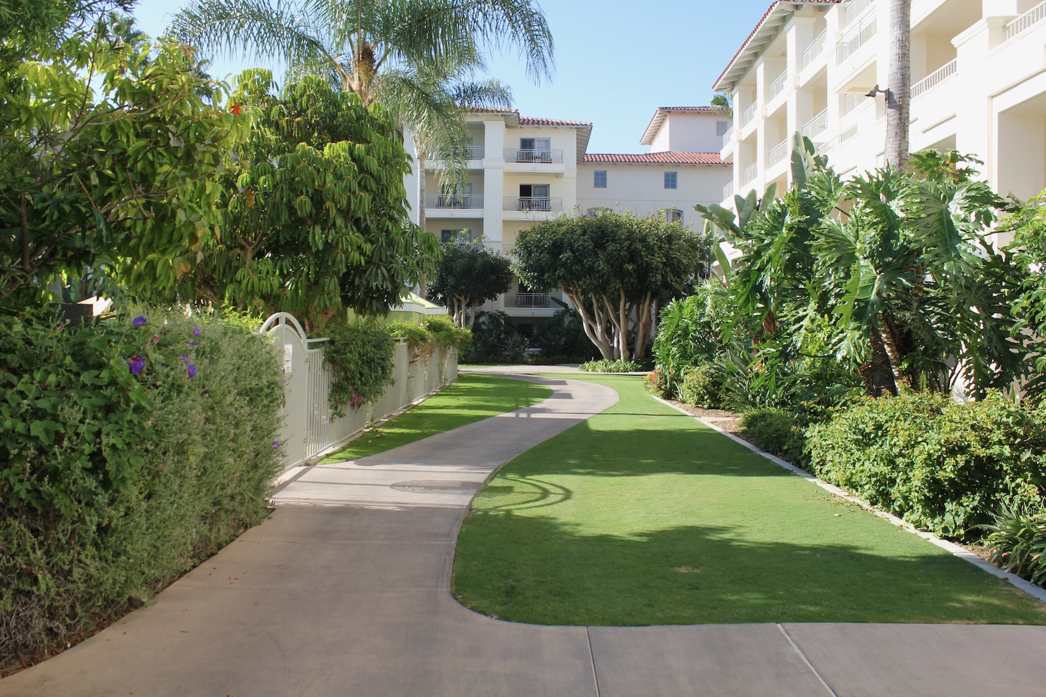 a walkway leading to a building