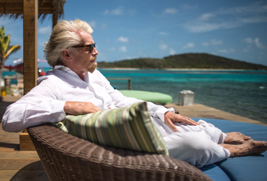 a man sitting on a chair