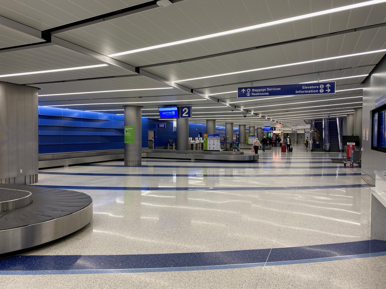 a luggage carousel in a airport