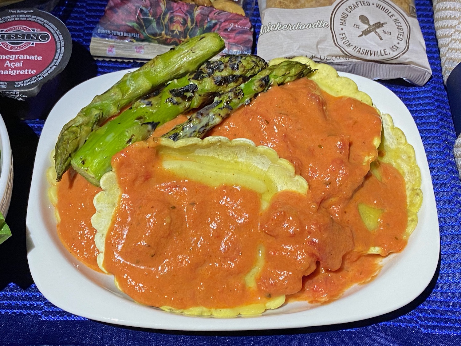 a plate of food on a table