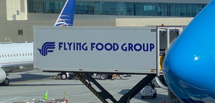 a food truck at an airport