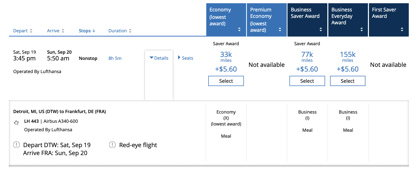 a screenshot of a flight ticket