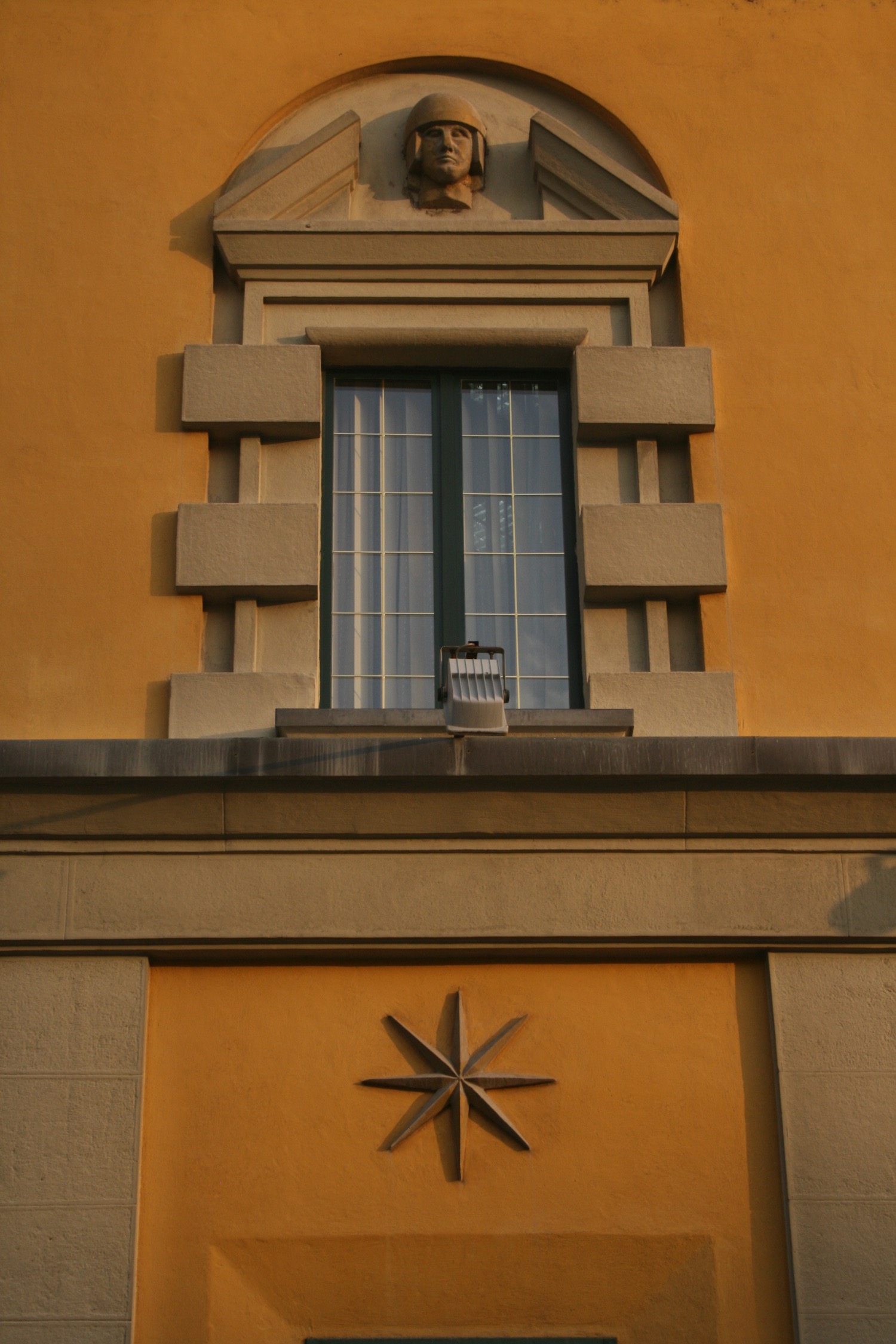 a window on a building