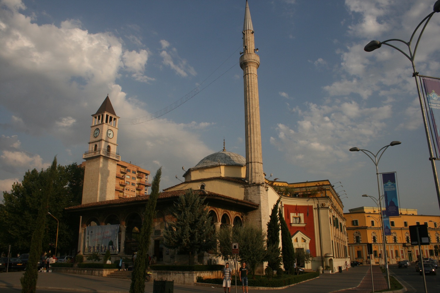 a building with a clock tower