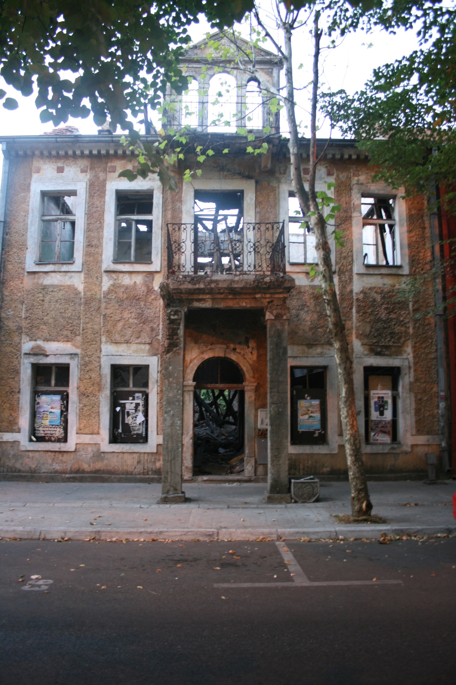 a building with a door open