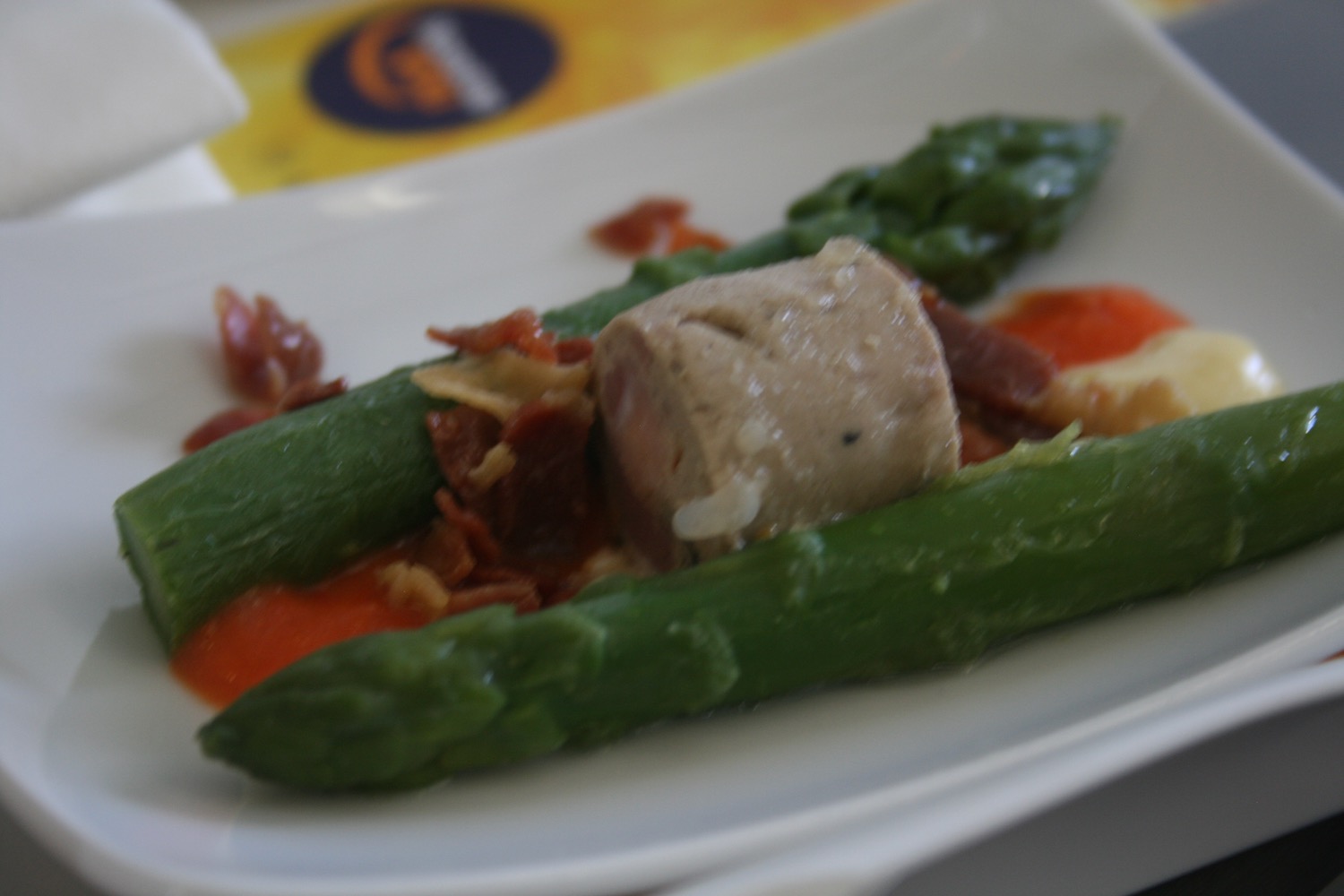 a plate of food on a table