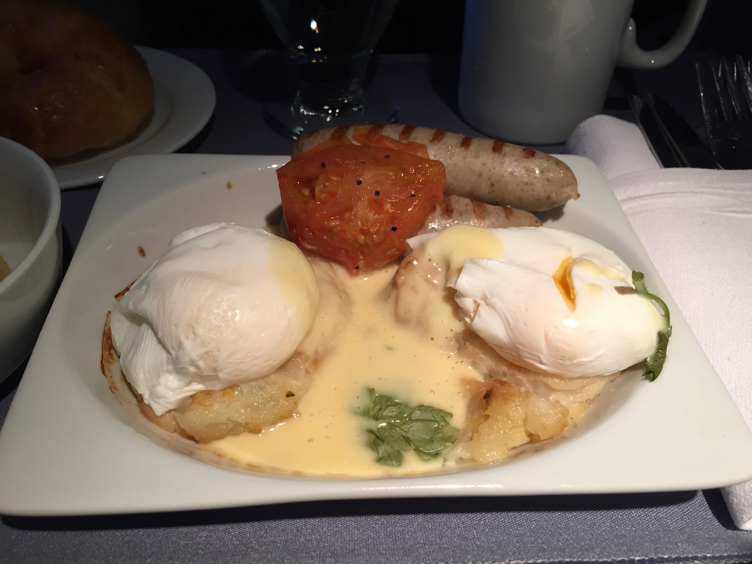 a plate of food on a table