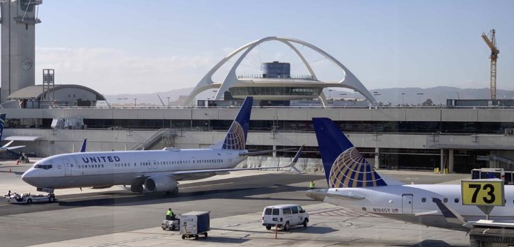 airplanes at an airport