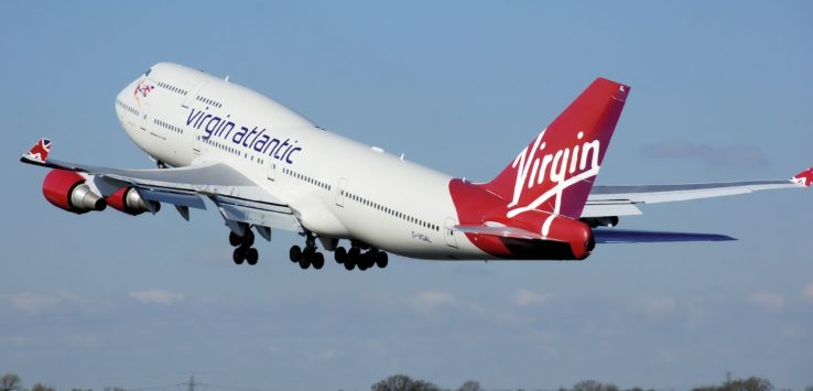 a large airplane flying in the sky