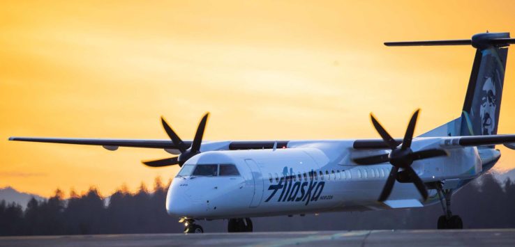 a plane on the runway