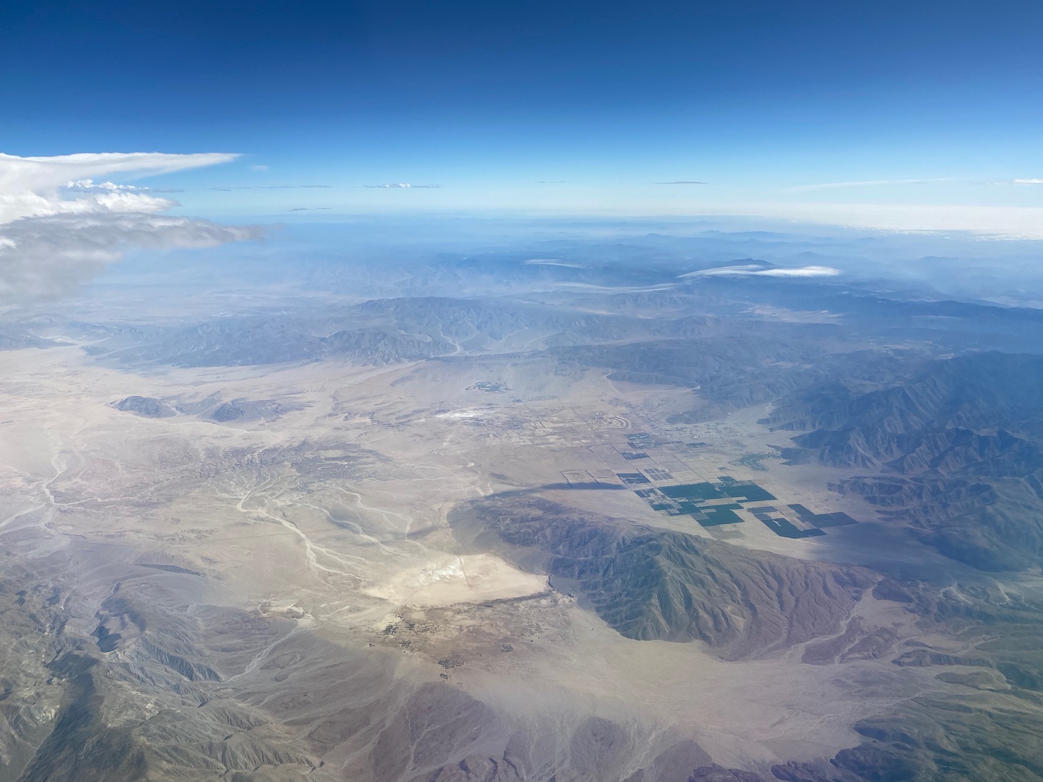 an aerial view of a landscape