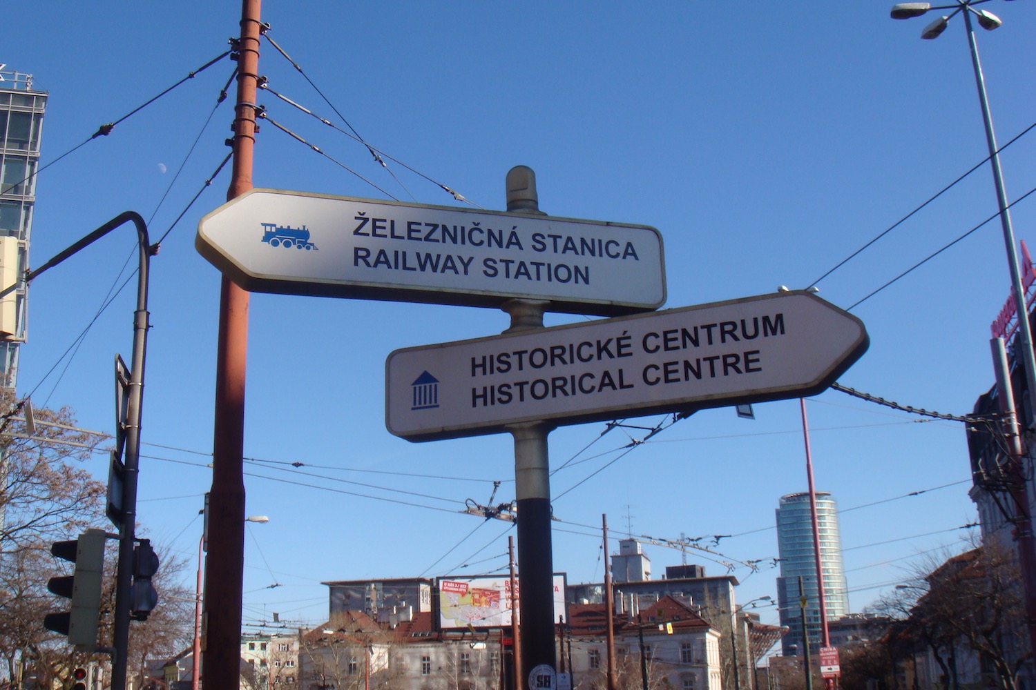 a street sign on a pole