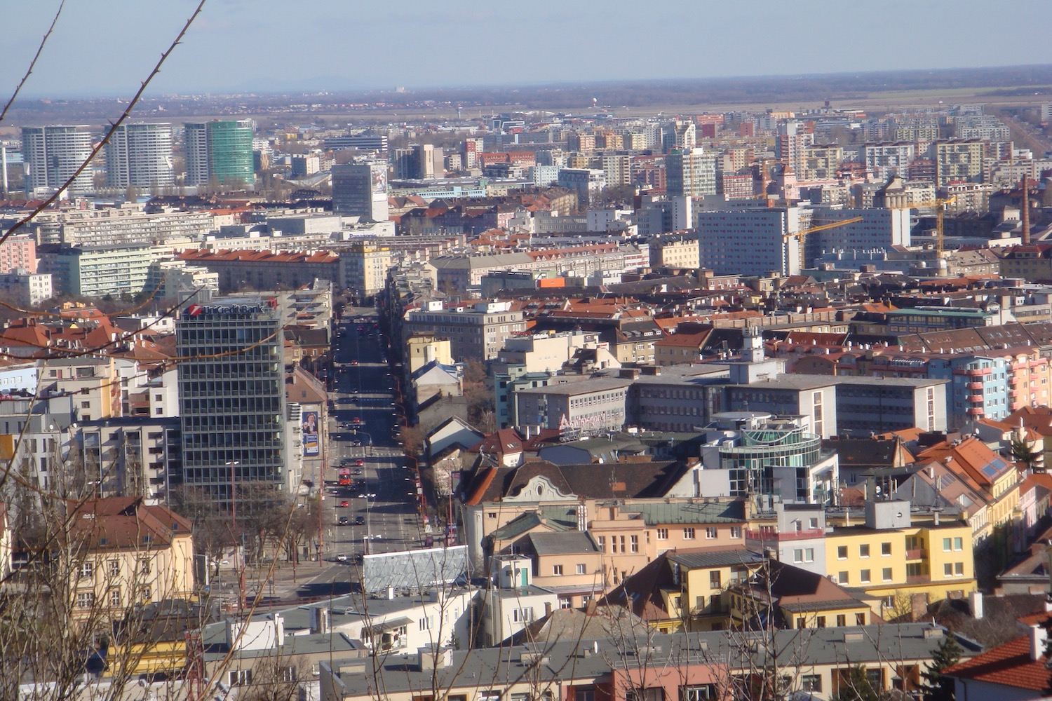 a city with many buildings