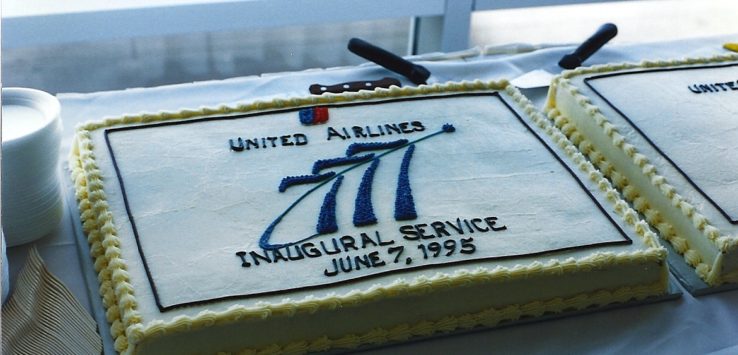 a cake with a logo on it