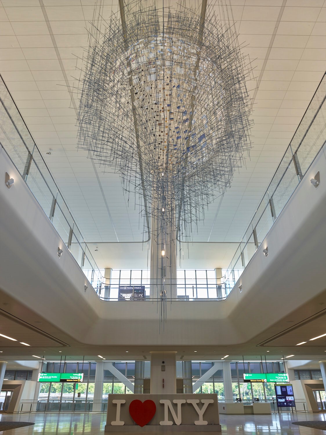 a large chandelier in a building