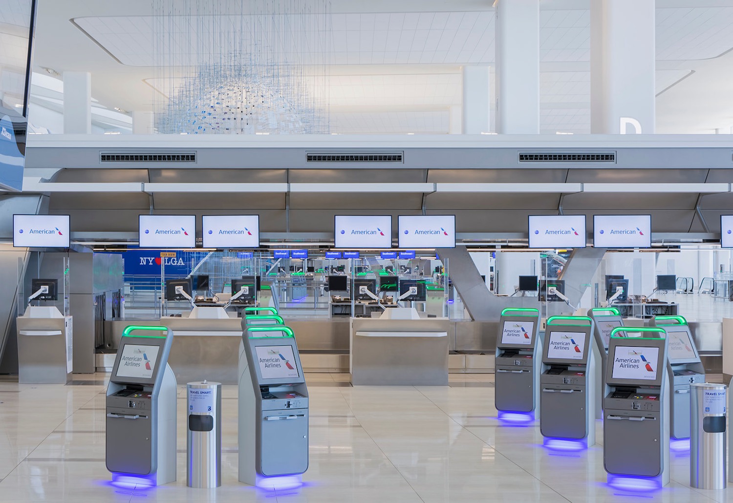 a group of electronic machines in a building