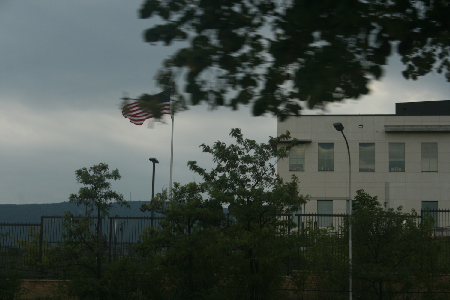 a flag flying in the wind