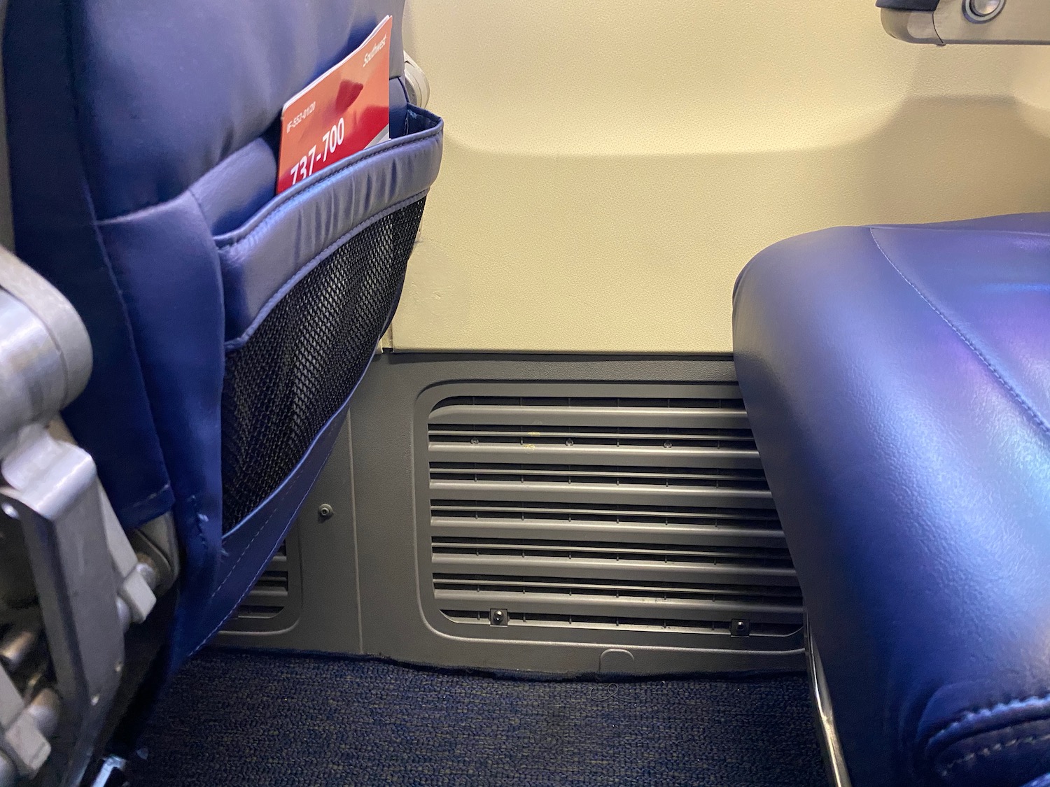a air vent in a seat
